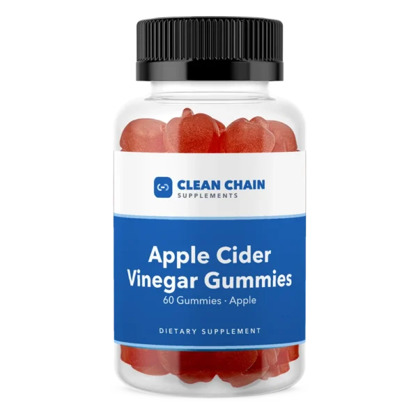 Clean Chain Supplements Apple Cider Vinegar Gummies, 60 Gummies · Apple