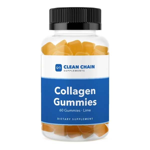 Clean Chain Supplements Collagen Gummies, 60 Gummies · Lime