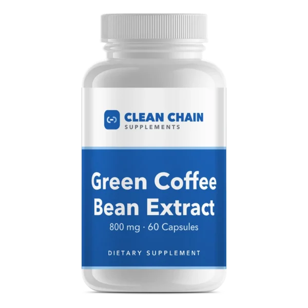 Clean Chain Supplements Green Coffee Bean Extract, 800 mg · 60 Capsules