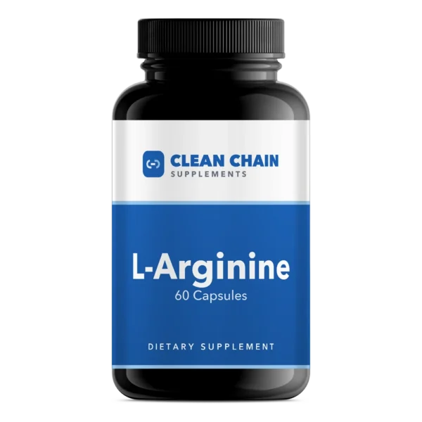 Clean Chain Supplements L-Arginine, 60 Capsules