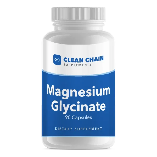 Clean Chain Supplements Magnesium Glycinate, 90 Capsules