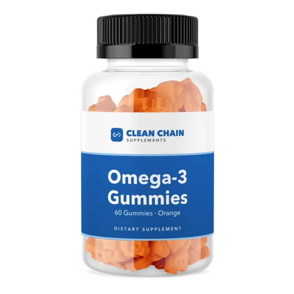 Clean Chain Supplements Omega-3 Gummies, 60 Gummies · Orange