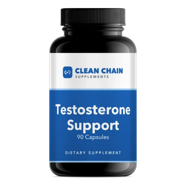 Clean Chain Supplements Testosterone Support, 90 Capsules