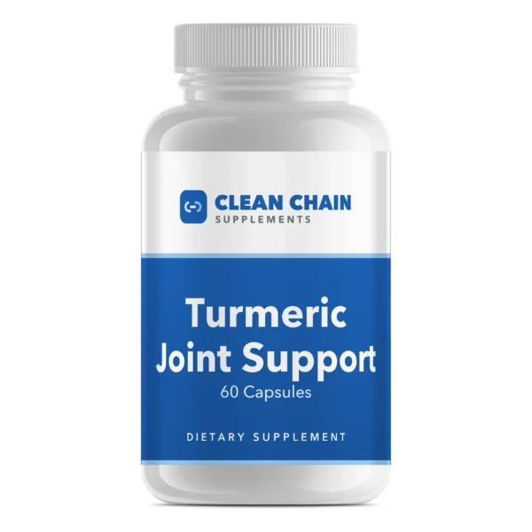 Clean Chain Supplements Turmeric Joint Support, 60 Capsules