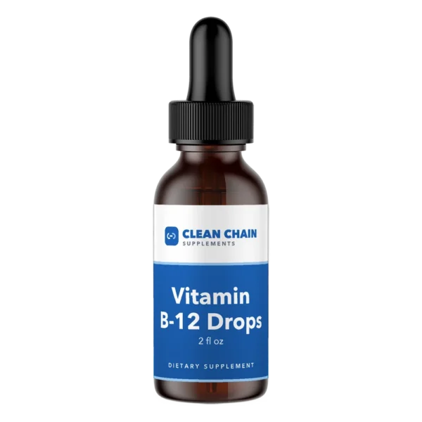 Clean Chain Supplements Vitamin B-12 Drops, 2 fl oz