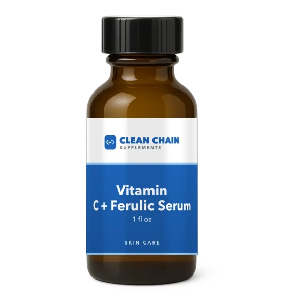 Clean Chain Supplements Vitamin C + Ferulic Serum, 1 fl oz