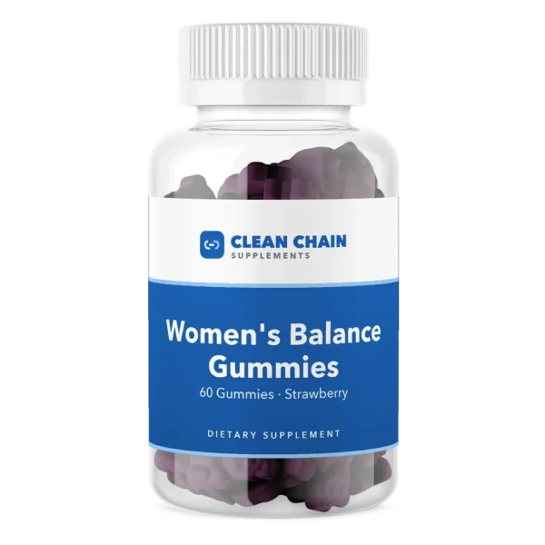Clean Chain Supplements Women's Balance Gummies, 60 Gummies · Strawberry