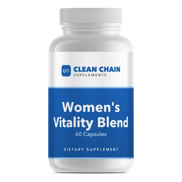 Clean Chain Supplements Women's Vitality Blend, 60 Capsules